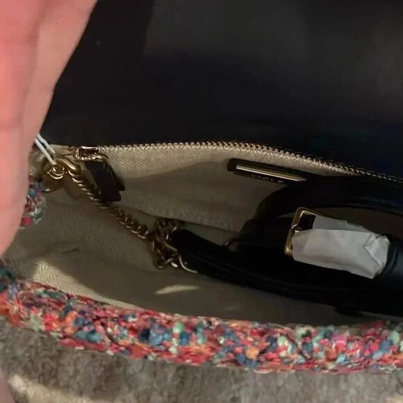 NWT Multicolor Tweed Tory Burch Purse - Picture 8 of 10